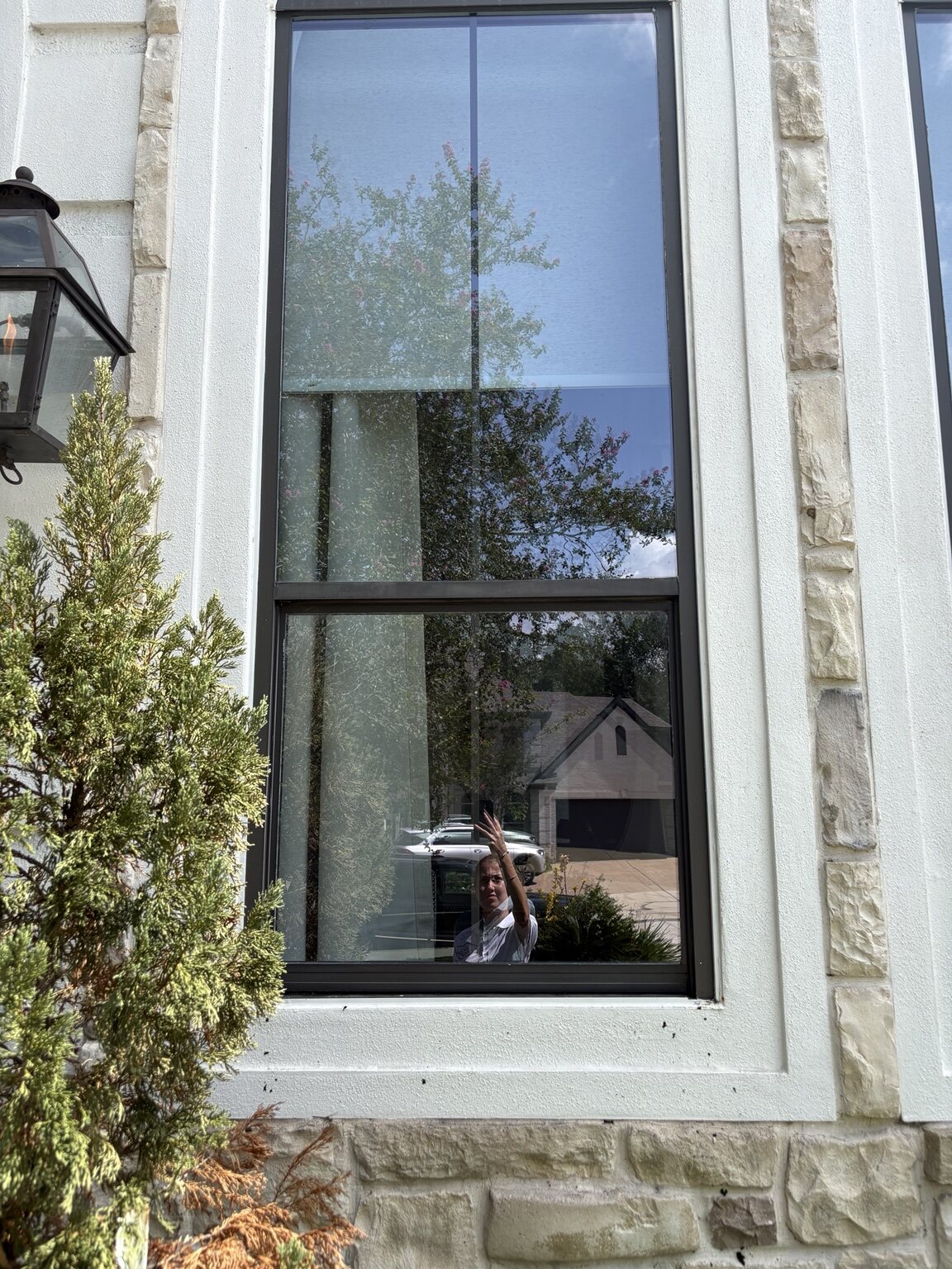 The same window project after cleaning