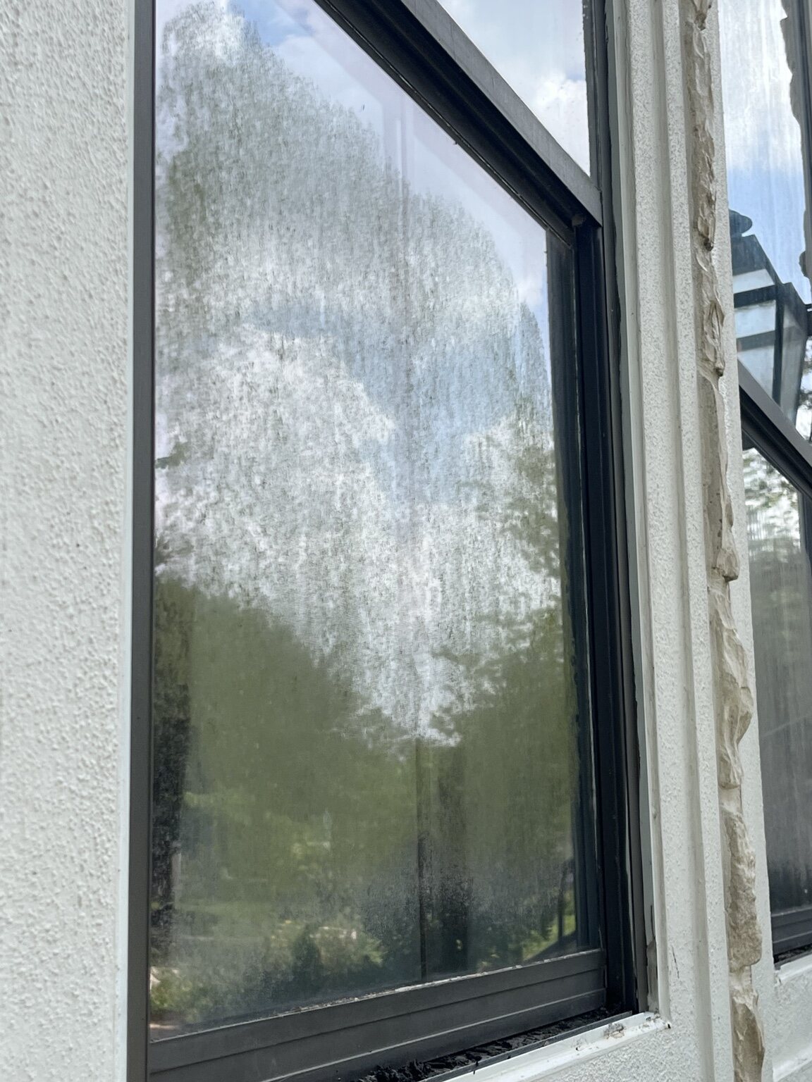 Second window documented before cleaning