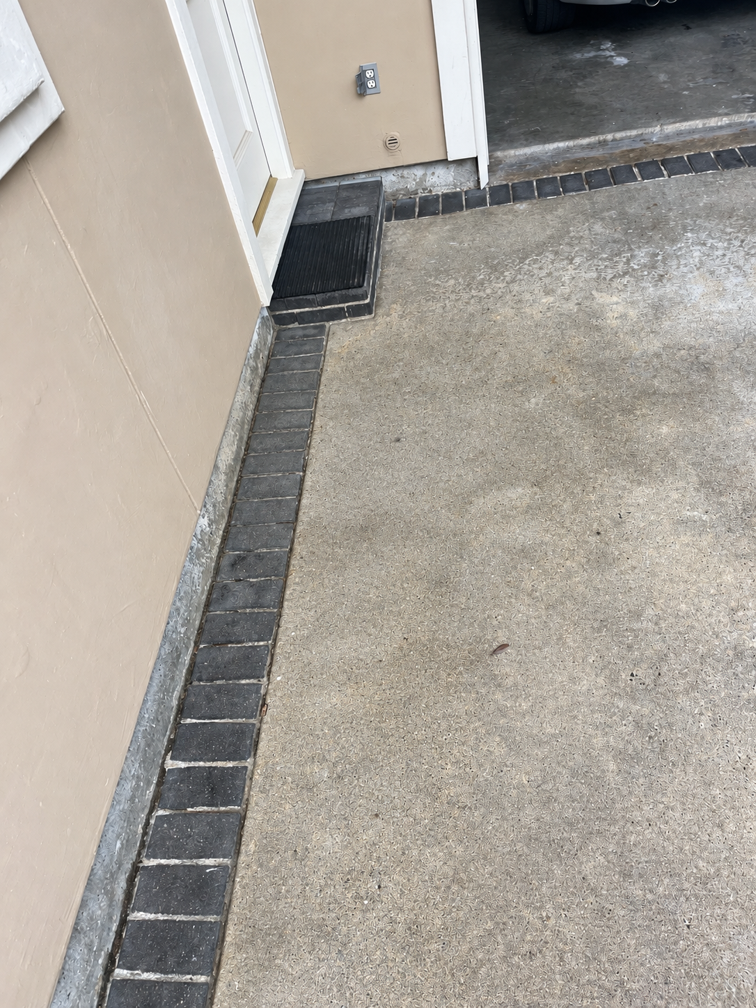 Illustrative visualization of the concrete after rust-stain treatment